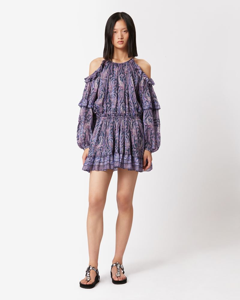 GABINIA PRINTED COTTON DRESS